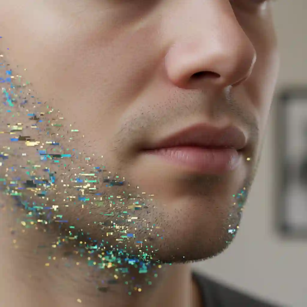 Comparison between naive smudging and generative inpainting, showing how an ai beard remover online free predicts hidden skin under facial hair and reconstructs texture for natural clean shave results.