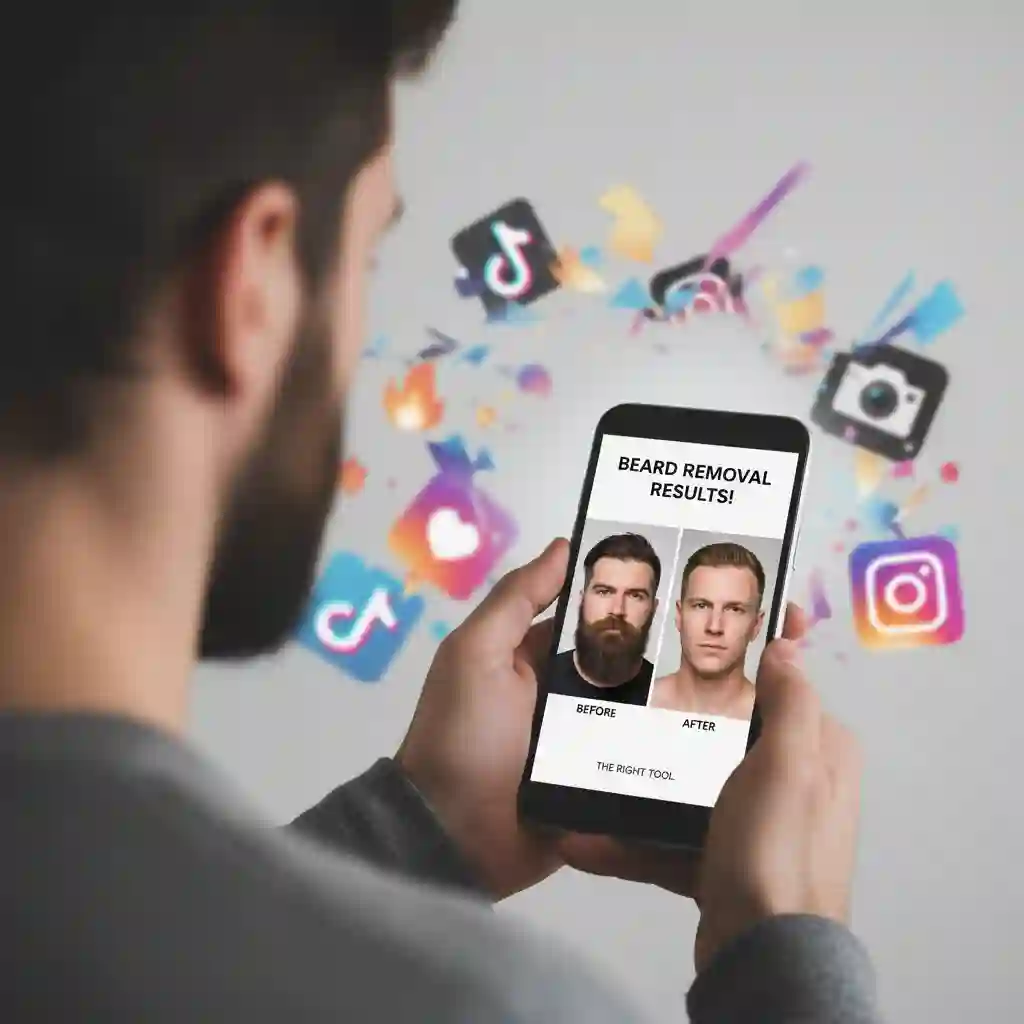 Closing graphic encouraging confident grooming choices with beard removal cream, highlighting painless, budget-friendly results versus razors or lasers, and motivating men to adopt smoother facial care routines in 2025.