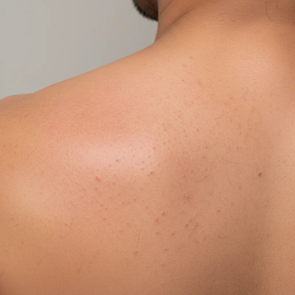 Illustration of common temporary side effects like redness and mild burning that may occur immediately after a laser hair removal beard session, which typically subside quickly with proper aftercare and sun protection.