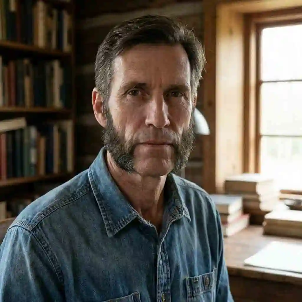 Man with a rectangle face wearing Mutton Chops which excel at adding side volume making them a top recommended beard for your face shape.