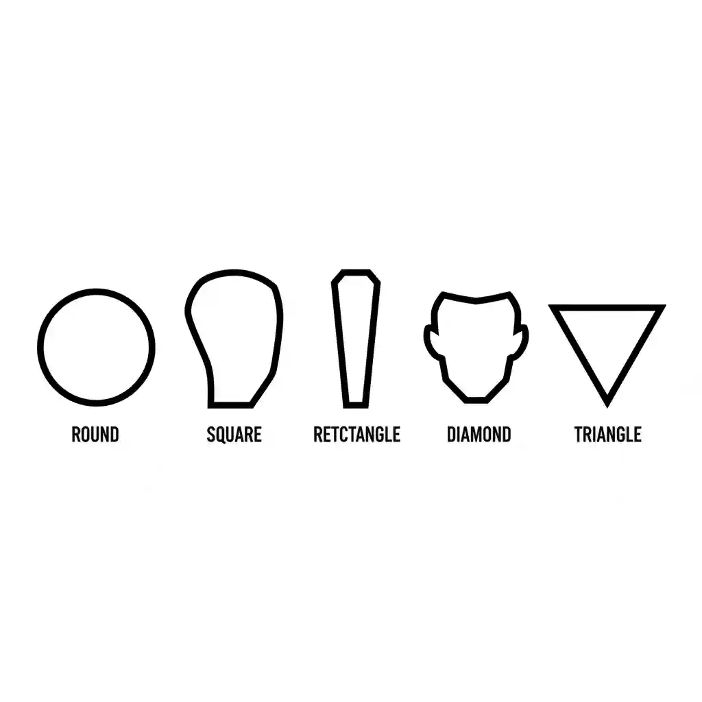 Chart categorizing seven distinct face shapes based on measurements to help you determine which category you fall into before selecting a beard for your face shape.