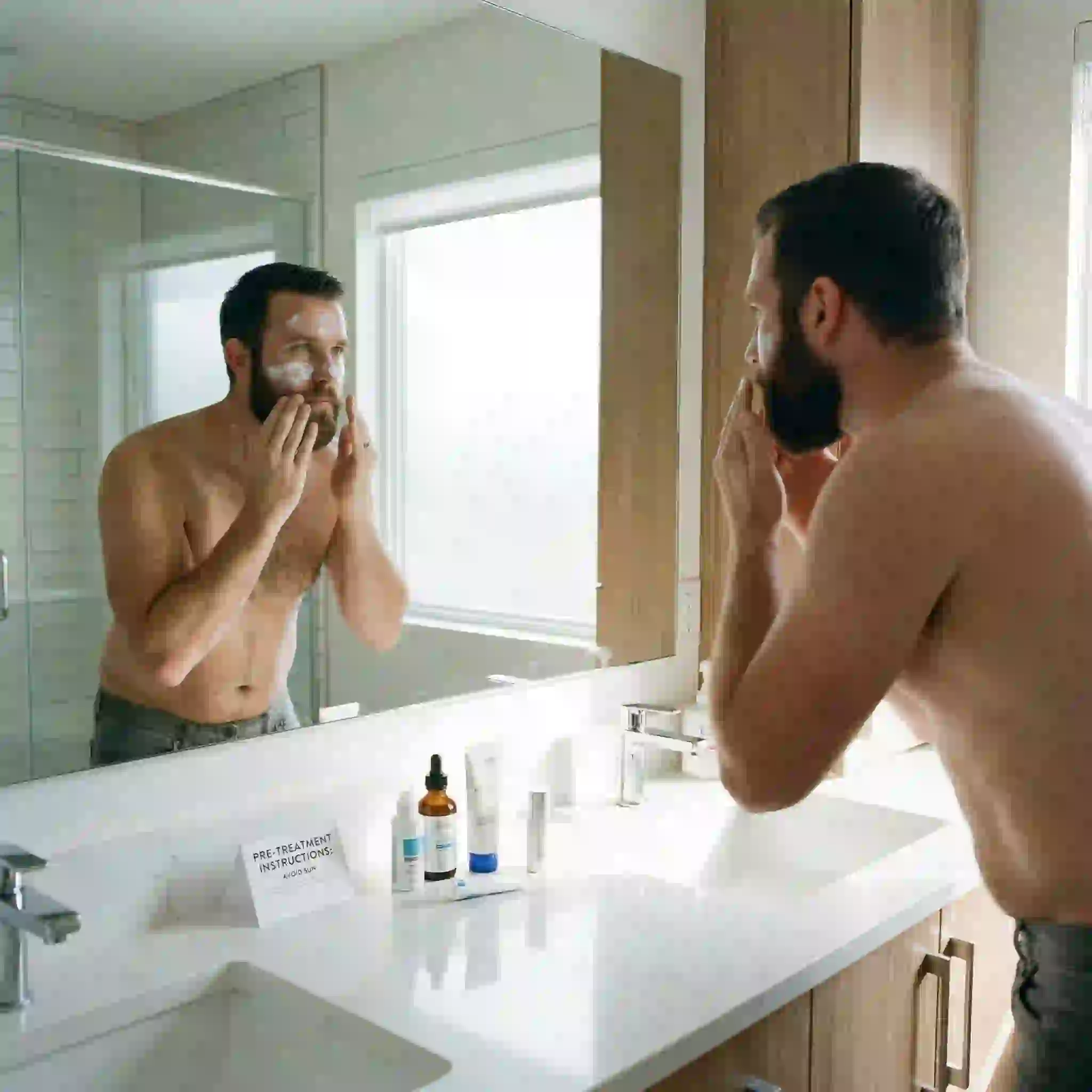 Proper skin preparation including avoiding sun exposure and correctly shaving the treatment area beforehand, ensuring optimal safety and maximum effectiveness during your scheduled permanent beard removal sessions.