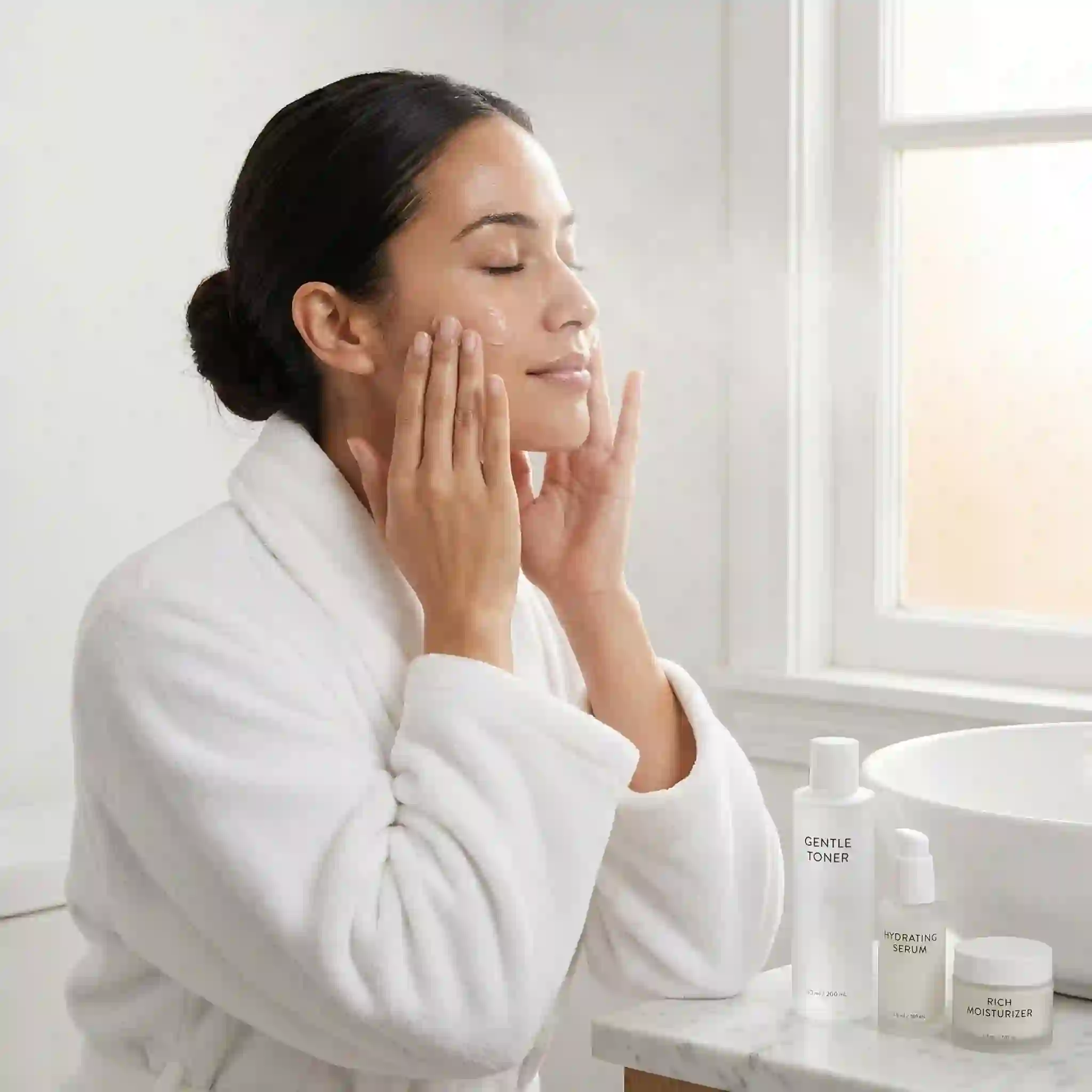 facial hair removal women professional laser treatment showing follicle-targeting technology for long-term reduction of coarse dark facial hair growth.