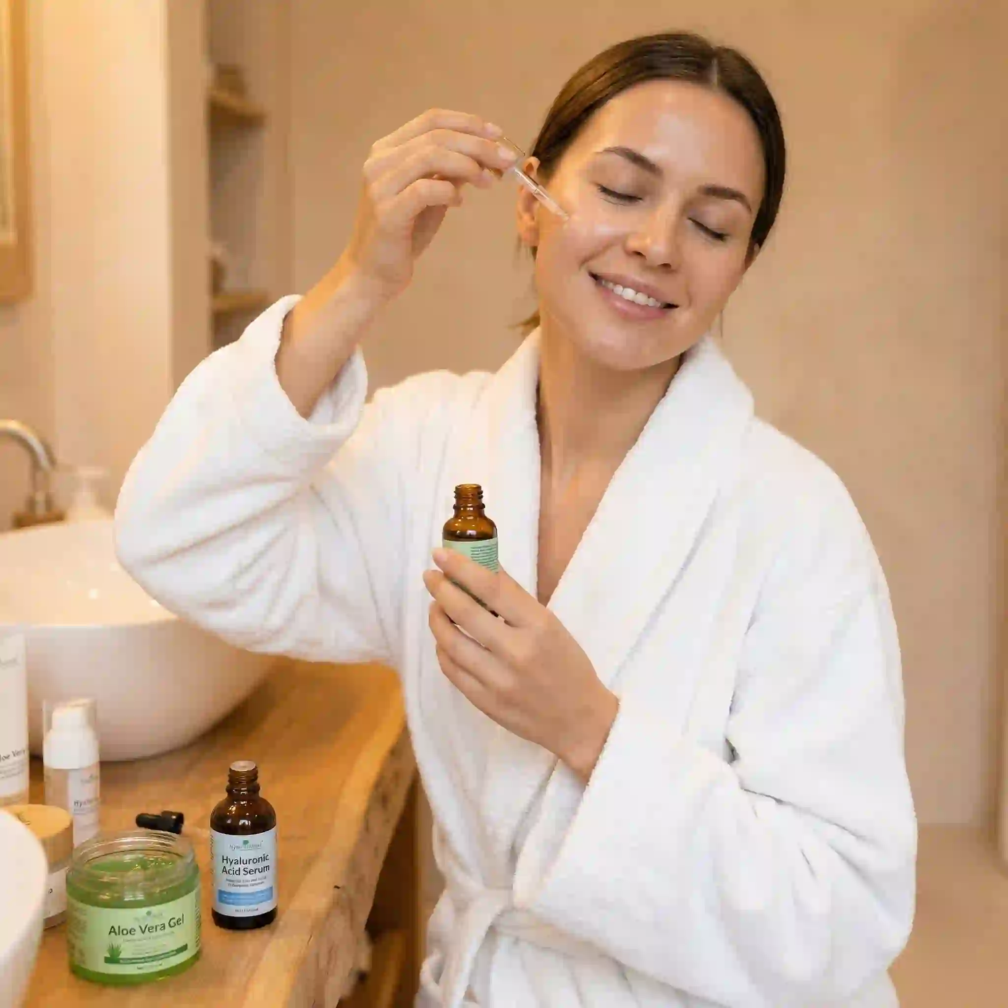 hair identifier spray aftercare image showing soothing hydration after dermaplaning, a key step for reducing redness and protecting freshly exfoliated skin