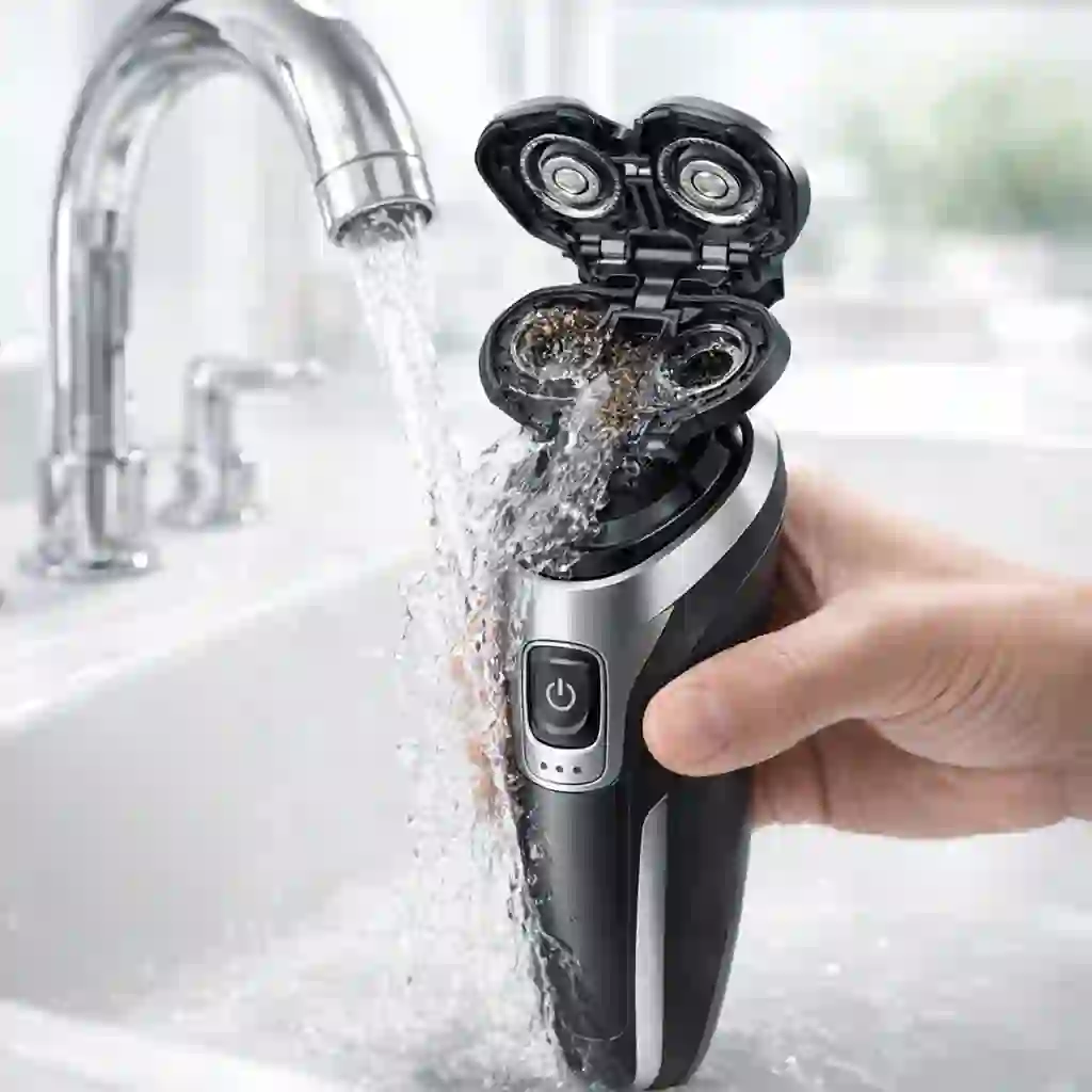 Performing a quick daily rinse under warm water by popping open the head is the simplest method for how to clean electric shaver units and maintain daily hygiene.