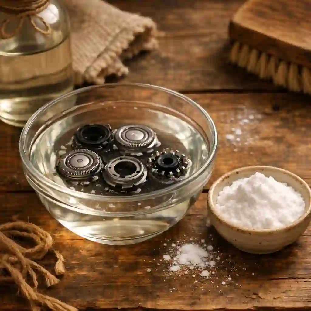 Discover natural alternatives like white vinegar and baking soda when learning how to clean electric shaver heads without harsh chemicals, protecting your sensitive skin from post-shave irritation.