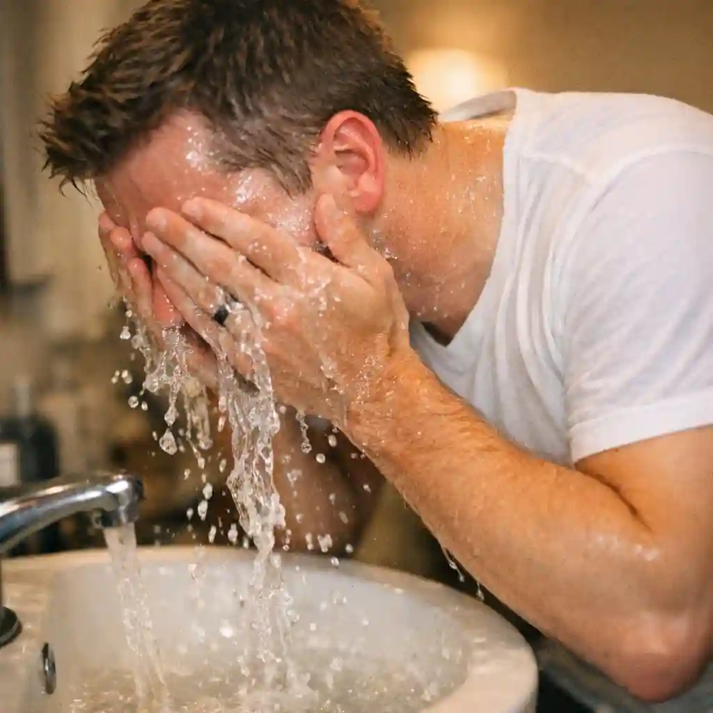 nivea sensitive post shave balm applied during the first thirty seconds after rinsing to improve absorption and soothe freshly shaved sensitive skin