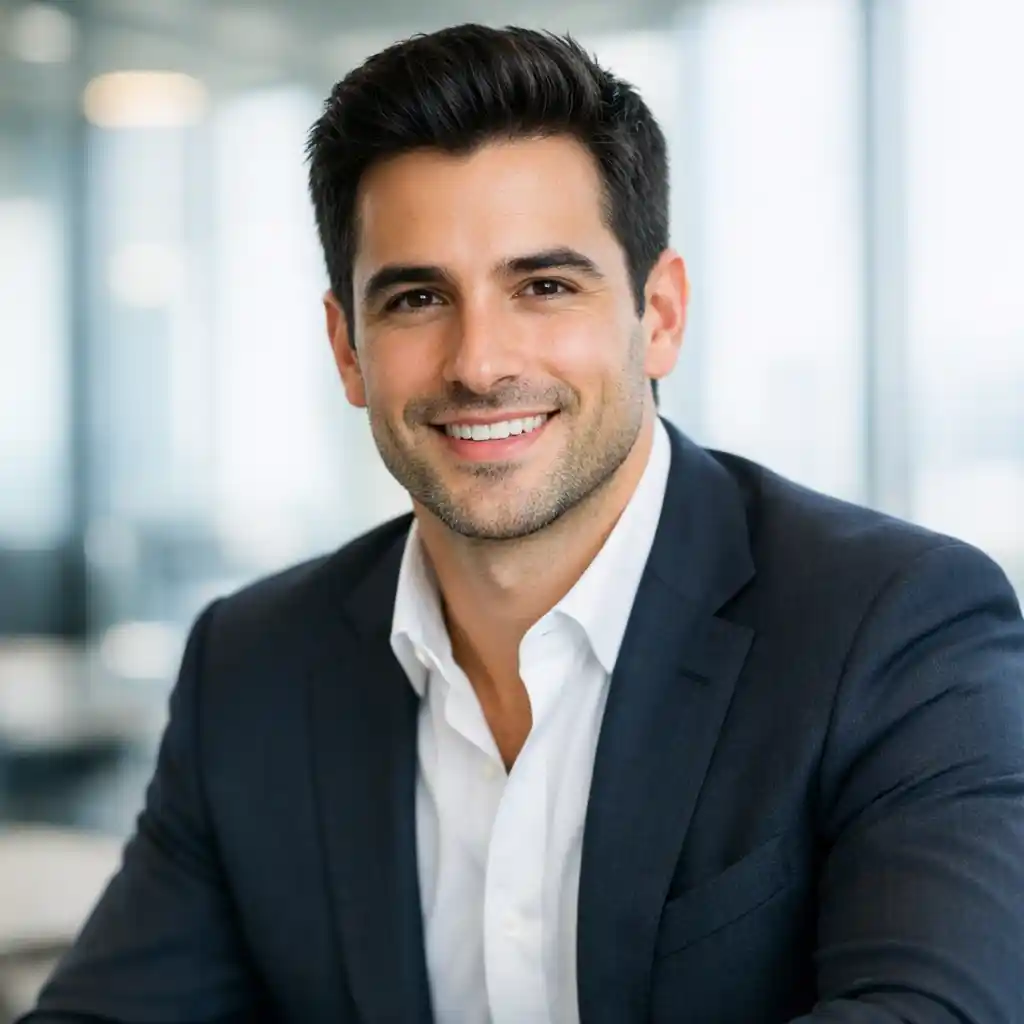 What would I look like without a beard - AI simulation showing professional clean-shaven appearance for career image