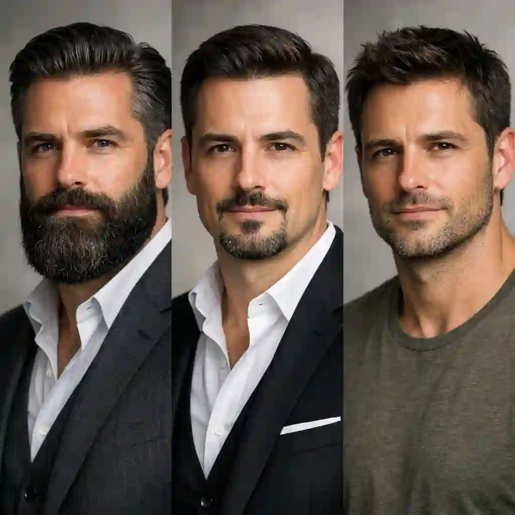 Classic beard styles including full beard goatee and stubble that never go out of fashion for timeless grooming