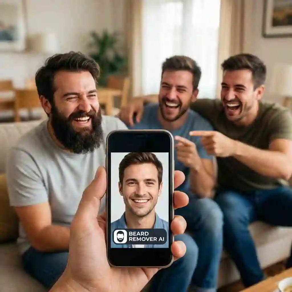 Discover a fresh new look by using the no beard filter online free to experiment with a clean-shaven style for your social media profiles.